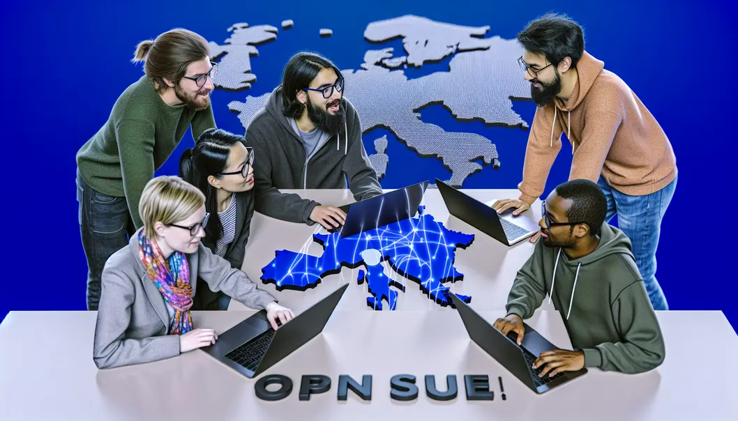 Des ingénieurs parisiens de Mistral AI, symboles d’innovation française.